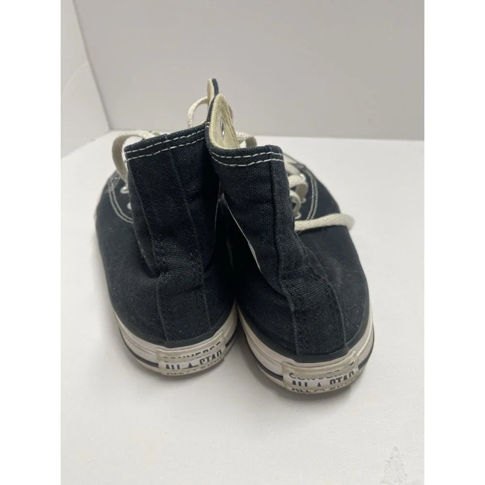 Lot Of 2 Size 1 High Top Converse Shoes Black / Rainbow Colored